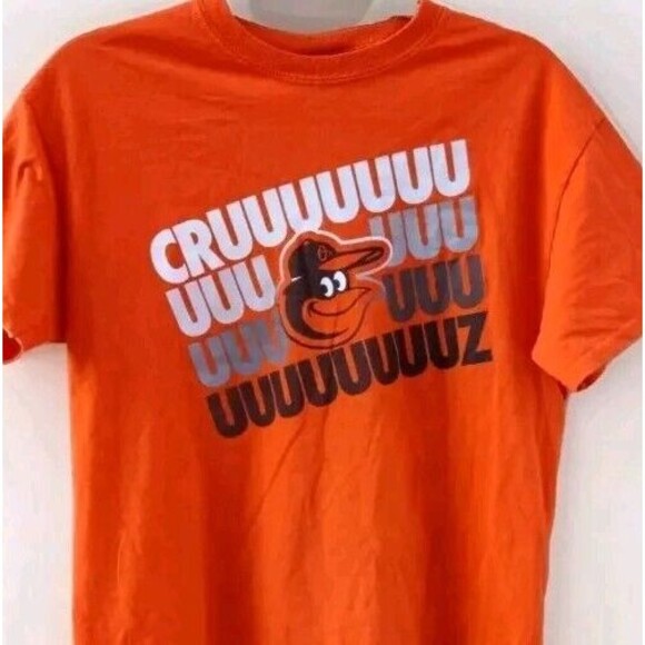 Baltimore Orioles Mascot CRUUUUUUUUUZ (27 Z's) MLB Orange T-shirt Gildan Medium - Picture 4 of 7
